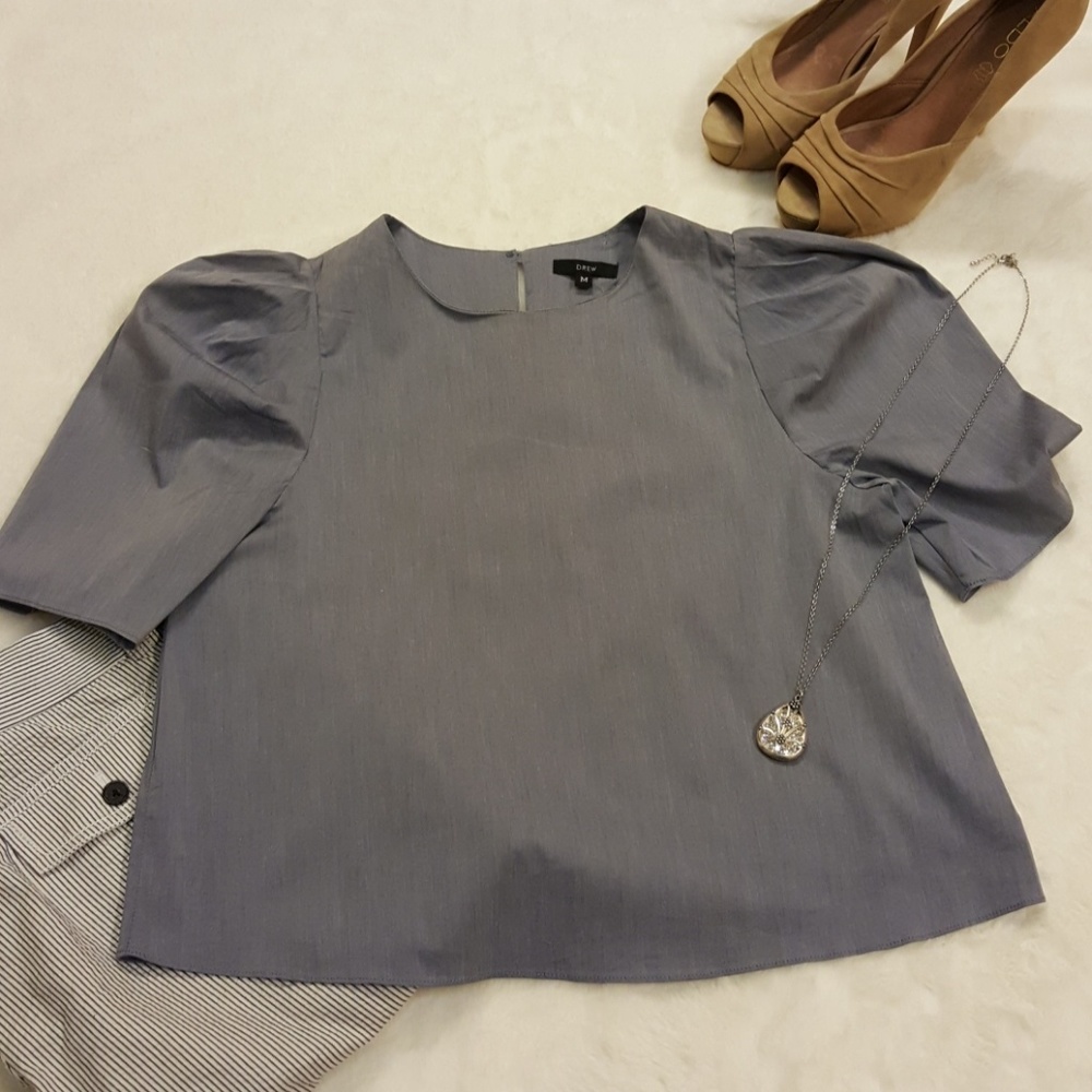 DREW Indigo Blue Crop Top